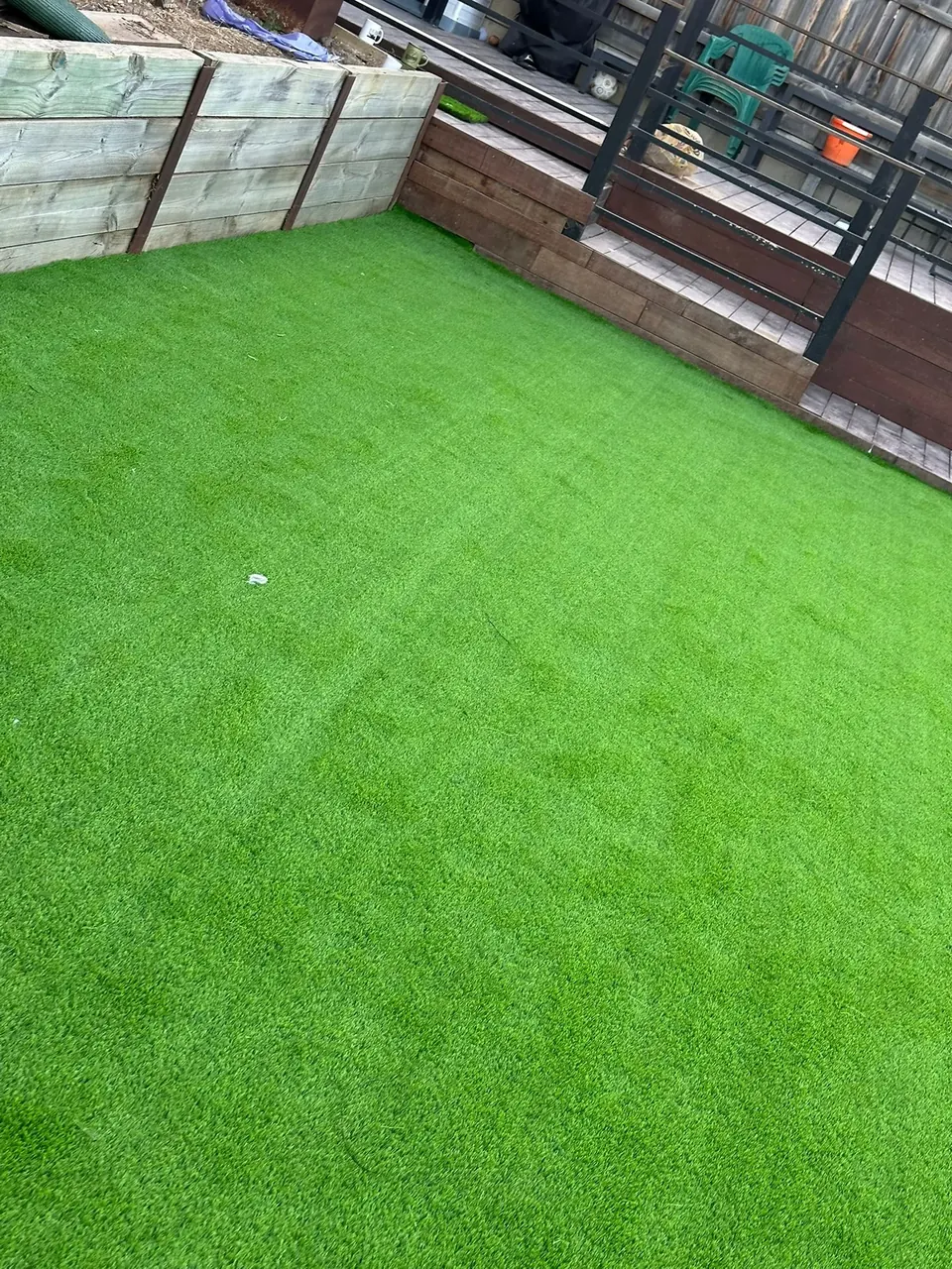 Turf and landscaping project in Melbourne SE